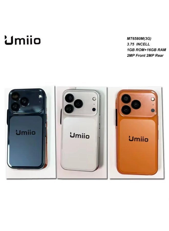أوميو هاتف Umiio Android المصغر (طراز 17 Pro Max) بشاشة 4 بوصات (تقنية In-Cell) ودعم شريحة SIM مزدوجة. - Image 5