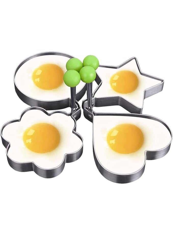 Stainless Steel Egg Mold Pancake Mould Ring Fried Cooking Shaper - Image 1