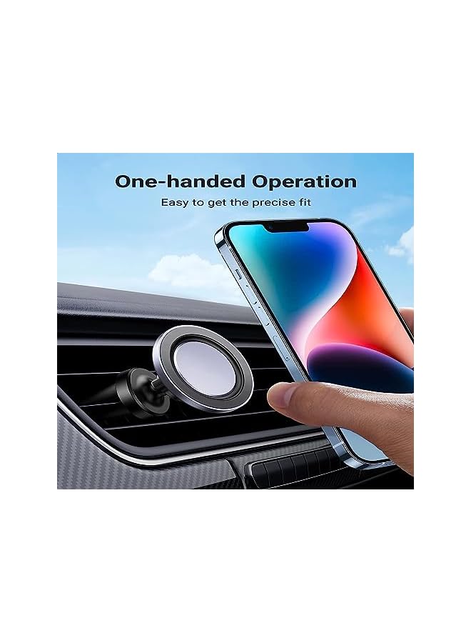 Green Tiger Magnetic Car Phone Holder, Compatible with Magsafe, iPhone 14/13/12 Series, Galaxy S22/S21/S20, Air Vent Mount, 360° Rotatable - Image 4