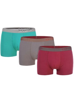 DICE Pack of 3 Plain Cotton Boxer for Boys  - Image 2