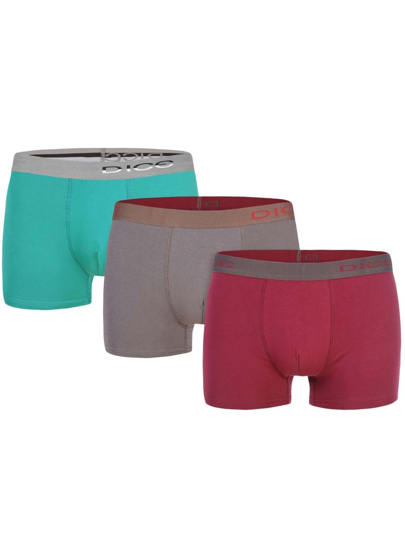 Pack of 3 Plain Cotton Boxer for Boys