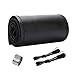 ZIMISI Genuine Leather Steering Wheel Cover AntiSlip Breathable Car Steering Wheel Stitching Wrap DIY Sewing with Needle Thread 15 Inch Stitch on Wrap Car Steering Wheel Cover Black Glossy - Image 2