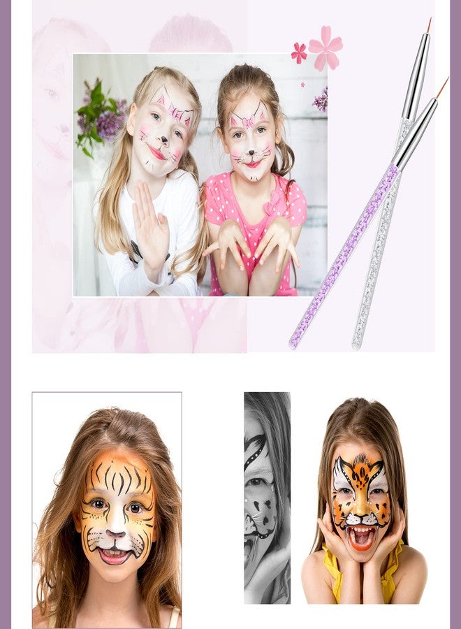 Nuenen 12 Pieces Makeup Brush Art Fine Point Eyeliner Brush Cosmetic Gel Graphic Eyeliner Applicator for Wet Powder Liquid Gel - Image 4