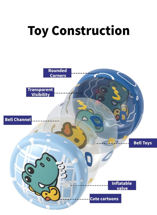 Baby inflatable drum bell learning to crawl set gift set 0-1 year old baby consumes physical strength 6 months and above learning to crawl and walk guide baby gift blue - pzsku/Z5250B38A1395059F7637Z/45/_/1732174250/d9992478-9586-4486-b1e6-a8159f57a1ab