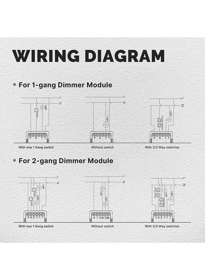 Tuya WiFi Intelligent Switch Dimmer DIY Module Light Switch Mobilephone APP Remotely Control Activate Home Devices Compatible with Alexa and Google Assistant for Voice Control