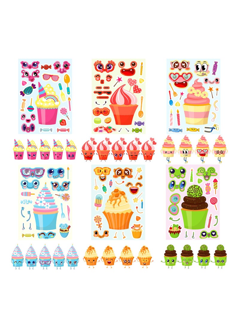 قوس قزح أورينبو 18 ورقة ملصقات وجه من الفينيل ملصقات أبجدية مزيج من ملصقات الكعك الملونة ملصقات وجه من الفينيل اللاصق الذاتي الحرف اليدوية صناعة الهدايا صندوق بطاقة ديكور الحرف اليدوية - Image 3