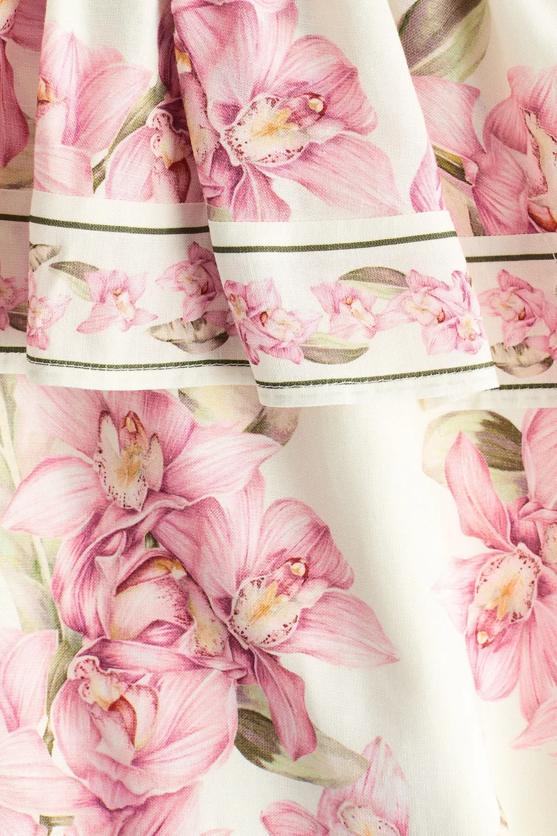 H&M Linen-blend peplum dress