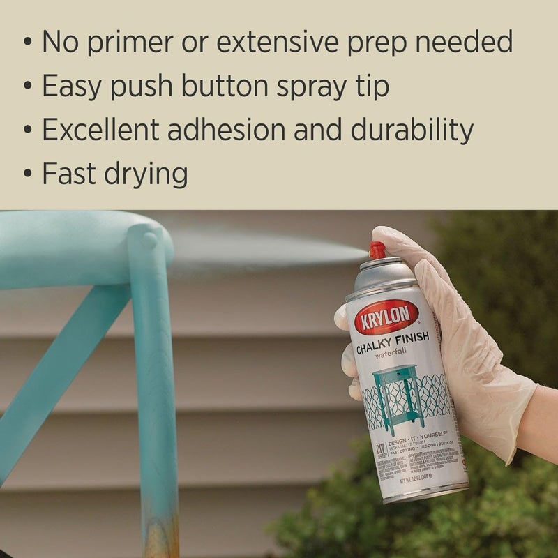 Krylon SW4108 Colonial Ivory, Spray Paint, Chalky Finish, 12 Oz, 12 Ounce (Pack of 1) - Image 4