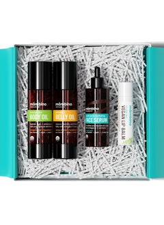 Mambino Organics Mambino Organics Bun in the Oven Kit - All Natural Skincare Set for Pregnant Women - Anti-stretch mark, Body Moisturizer, Lip Balm Gift Pregnancy Gift Set for First time Moms  - Image 2