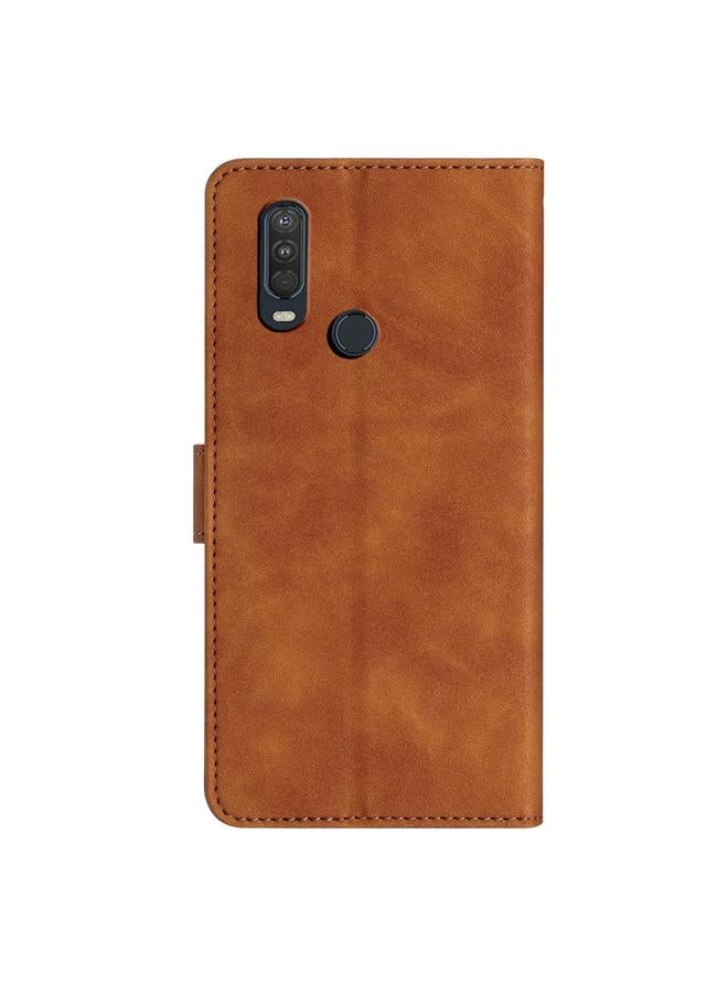 اس-توب جراب لهاتف موتورولا ون أكشن، جراب جلدي منقوش بنقشة سبع فراشات - Image 3