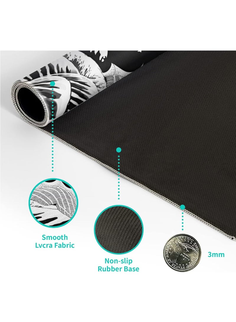 Extra Large Mouse Pad 80 cm x 30 cm, Non-Slip Rubber Base, Waterproof  Durable, Unique Waves and Dragon Pattern, Suitable for Office  Gaming Desktops, Compatible with All Devices - Image 2