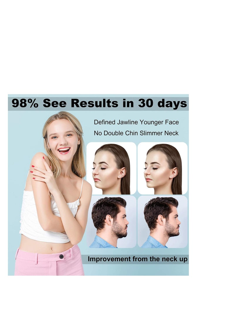 SYOSI Jaw Exerciser Chin Workout Ball Exercise Trainer Mouth Strap Chisel Shaper for Men Women Neck Cheek Double Chin Shape Younger Face Tone Slim Stress Facial Excerciser  - Image 4
