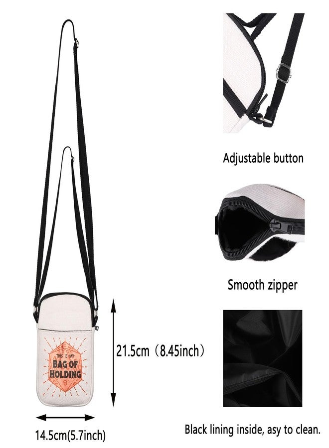 BLUPARK Bag Of Holding Crossbody Bag DND Dice Canvas Crossbody Bag DM GiftDnD Bag of Holding Inspired Gift Tabletop Game RPG Gift (CB, Bag Holding Mini) - Image 2