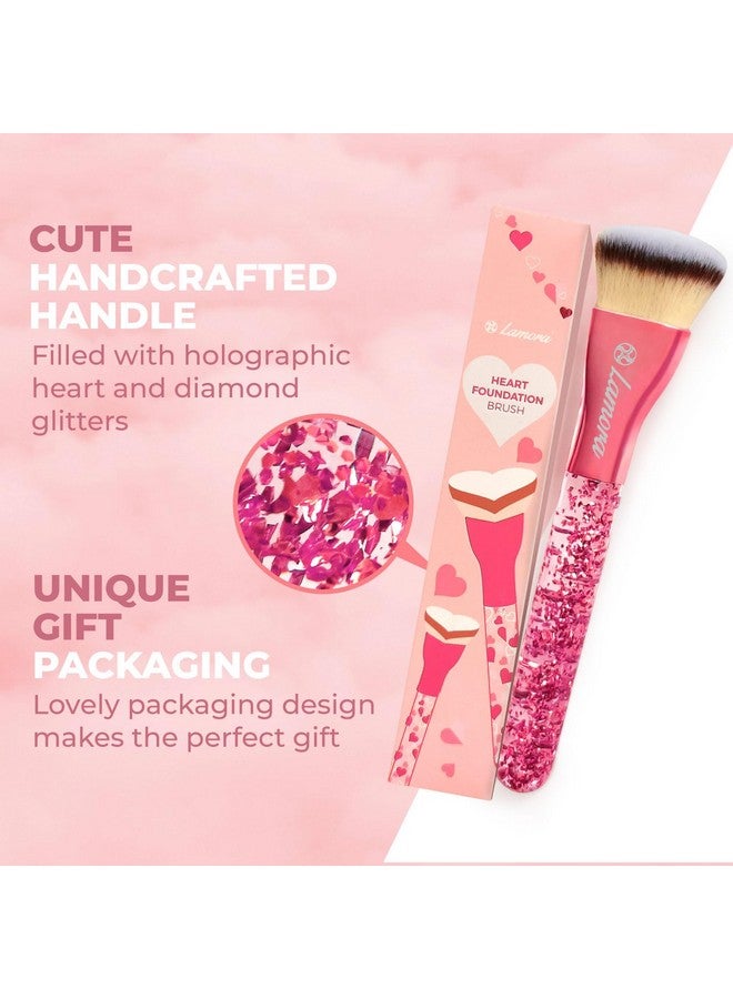 Lamora Blending Liquid Makeup Foundation Brush Kabuki Contour Brush Face Buffing Brush With Pro Quality Synthetic Dense Bristles For Stippling Mineral Cream Powder Blush - Image 4