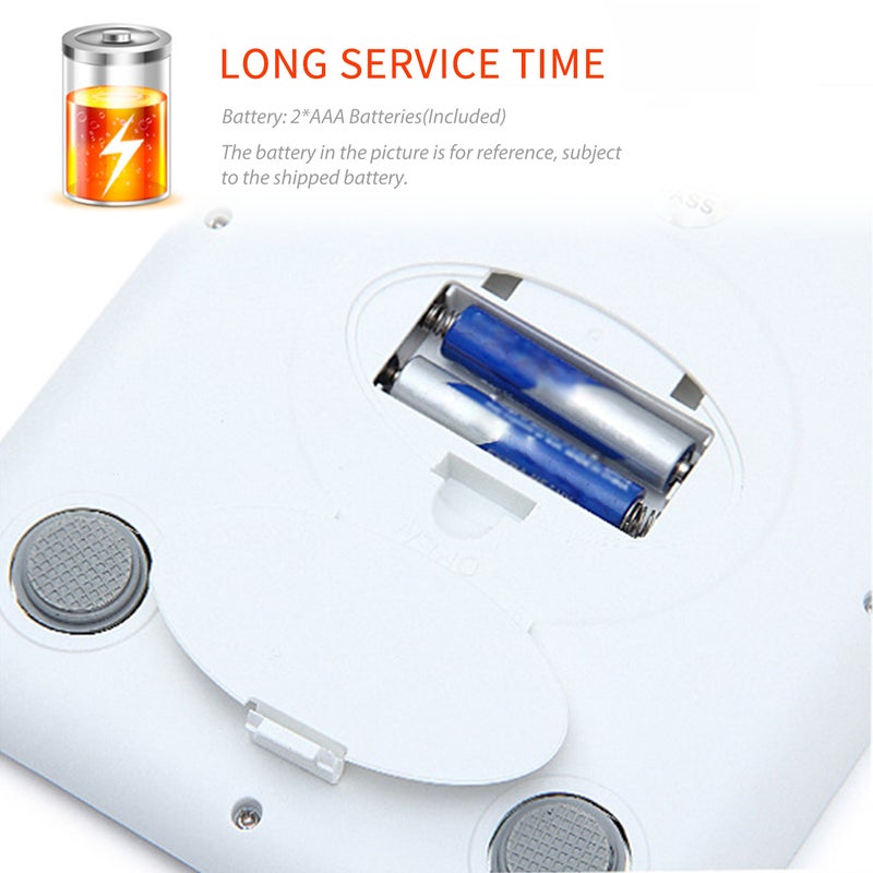22lb Food Scale Digital Kitchen Scale LCD Display Scale Weight KG G oz ml and lb for Baking and Cooking Stainless Steel Portable Food Scale 1g Precise - Image 4