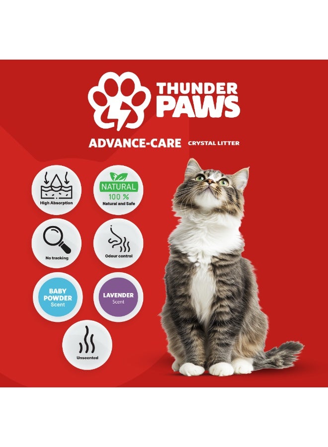 Thunder Paws Advance Care Unscented Crystal Cat Litter 10L - Image 2