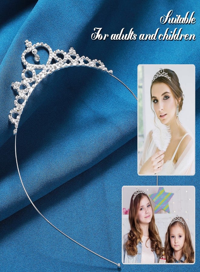 Sibba Girls Tiara Rhinestone Crystal Pearl Headband for Women Girls Wedding Prom Party Costume Christmas Gifts, One Size, Alloy, No Gemstone - Image 4