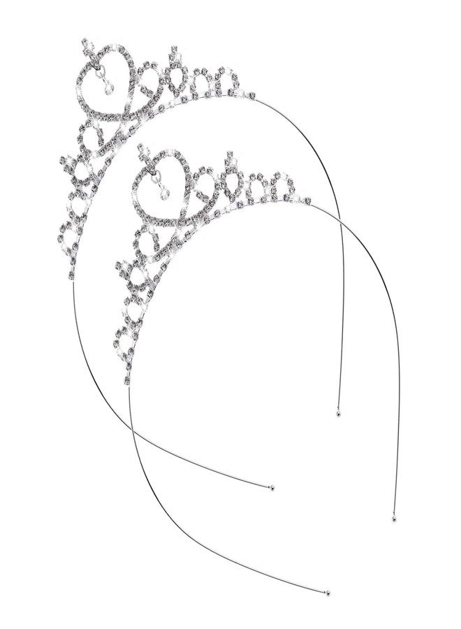 Sibba Girls Tiara Rhinestone Crystal Pearl Headband for Women Girls Wedding Prom Party Costume Christmas Gifts, One Size, Alloy, No Gemstone - Image 1