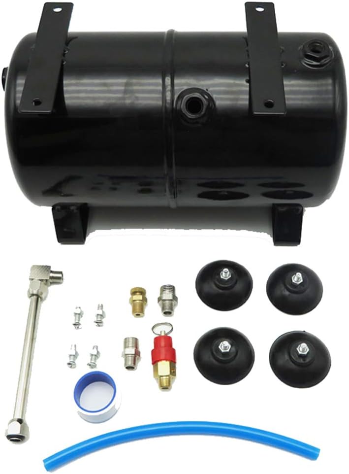 Bahels 3.5L Air Storage Tank, 4 Holes Air Tank AS18B AS186 Model Air Pump Compressor Spraying Air Compressor Tank (Set G) (Size : Tank Only) - Image 4