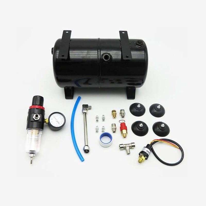 Bahels 3.5L Air Storage Tank, 4 Holes Air Tank AS18B AS186 Model Air Pump Compressor Spraying Air Compressor Tank (Set G) (Size : Tank Only) - Image 5