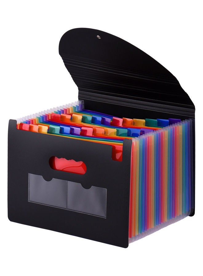 24-Pocket A4 Letter Folders Multicolour - Image 1
