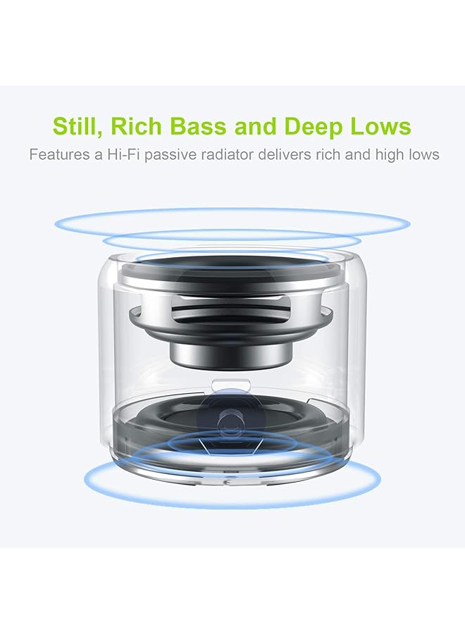erorex With Eva Travel Carry Case A106 Pro Bluetooth Speaker Waterproof Portable Wireless Outdoor Mini Speaker Strong Bass With Bass Radiators 12 Hours Playback Black  - Image 2