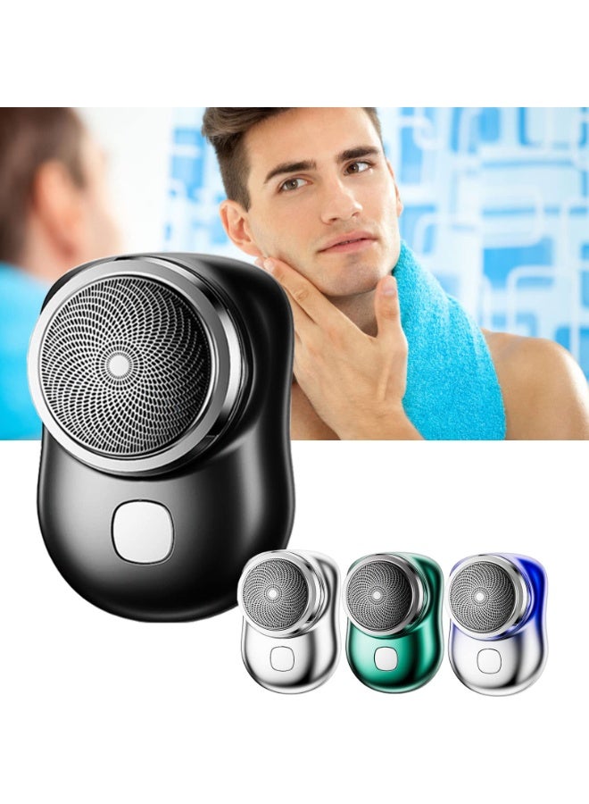 ماكينة حلاقة كهربائية محمولة AWH Mini-Shave للرجال، قابلة لإعادة الشحن بمنفذ Type-C، لون أسود - Image 2