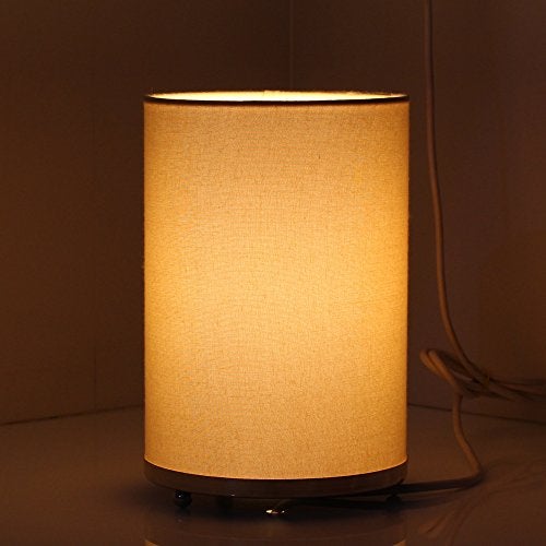 Craftter Acrylic Round Bedside Table Light Night LED Lamp For Home, Bedroom, Kids Room, Bedside, 9X6 Inch, Light Golden Desk Lamp, Pack Of 1 - Image 1