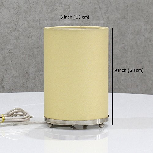 Craftter Acrylic Round Bedside Table Light Night LED Lamp For Home, Bedroom, Kids Room, Bedside, 9X6 Inch, Light Golden Desk Lamp, Pack Of 1 - Image 3