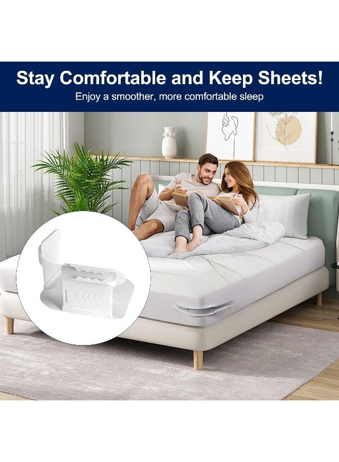 Lock Sheet Holders, Keep Sheets Firm and Tight, Plastic, Durable, Heavy Duty Bed Sheet Clips, Bedroom Accessories, Fit All Mattresses, Easy Installation - Image 3