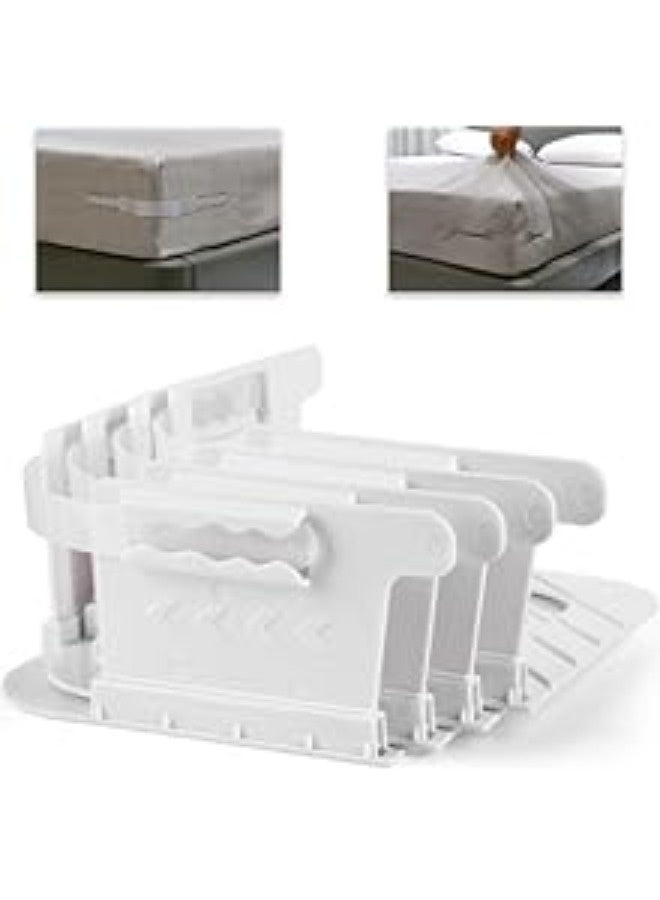 Lock Sheet Holders, Keep Sheets Firm and Tight, Plastic, Durable, Heavy Duty Bed Sheet Clips, Bedroom Accessories, Fit All Mattresses, Easy Installation - Image 1