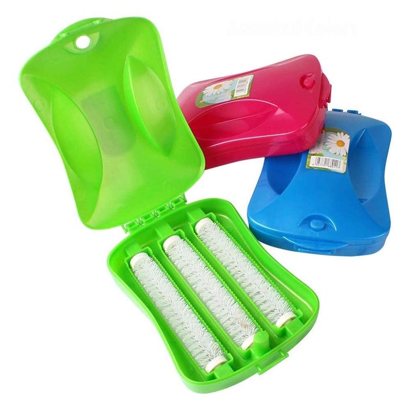 AIMERS AIMERS Handheld Carpet Roller Cleaning Brush with Dust Crumb Collector for Carpets Car Seats Table Linen Sofas 3  - Image 1