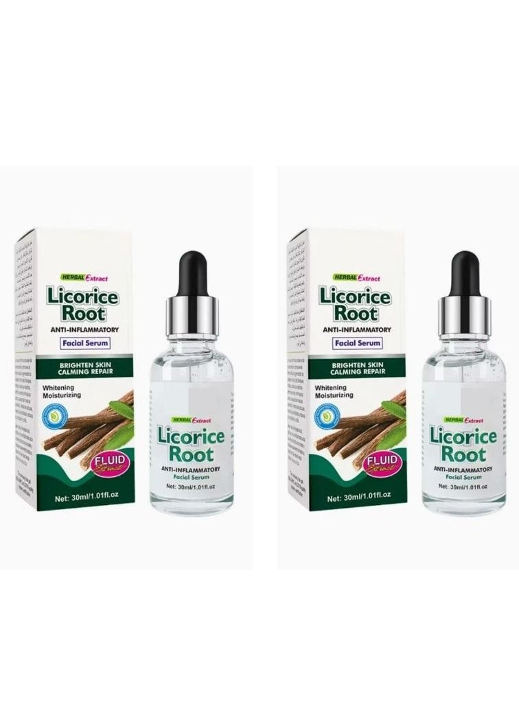 Herbal - Set of 2 Face Serum with Licorice Root Extract 30 ml - Image 1