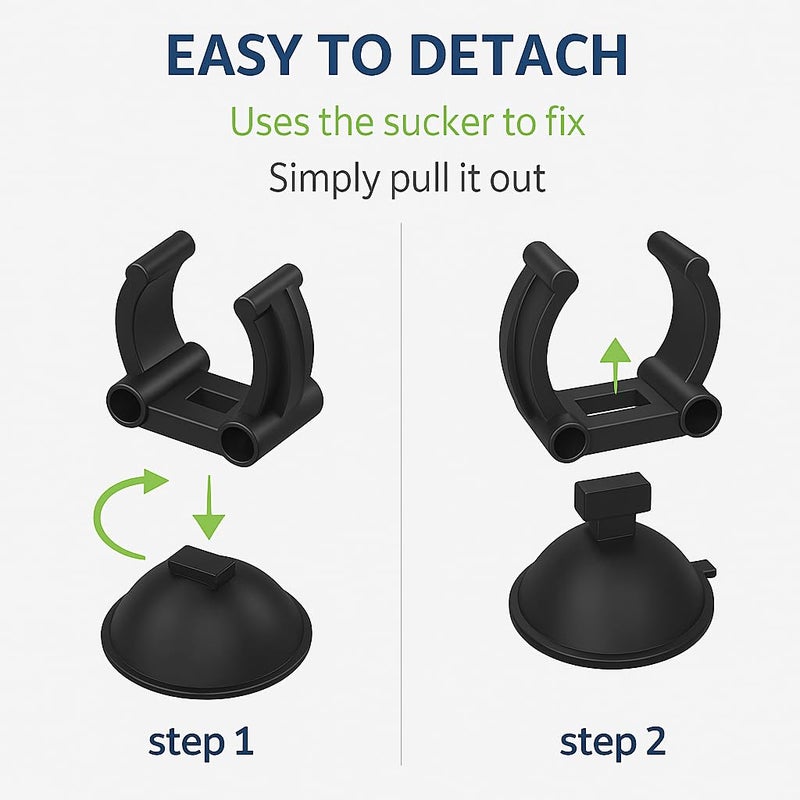 VAYINATO ® Aquarium Heater & Light Suction Cups – Strong Plastic Sucker Clamps for Fish Tank Equipment (Pack of 2) by Petzlifeworld - Image 4