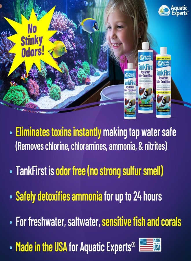 Aquatic Experts TankFirst Complete Aquarium Water Conditioner - Fish Water Conditioner, Instantly Removes Chlorine, Chloramines, and detoxifies Ammonia from Fish Tank (TankFirst Regular, 250 ml) - Image 2