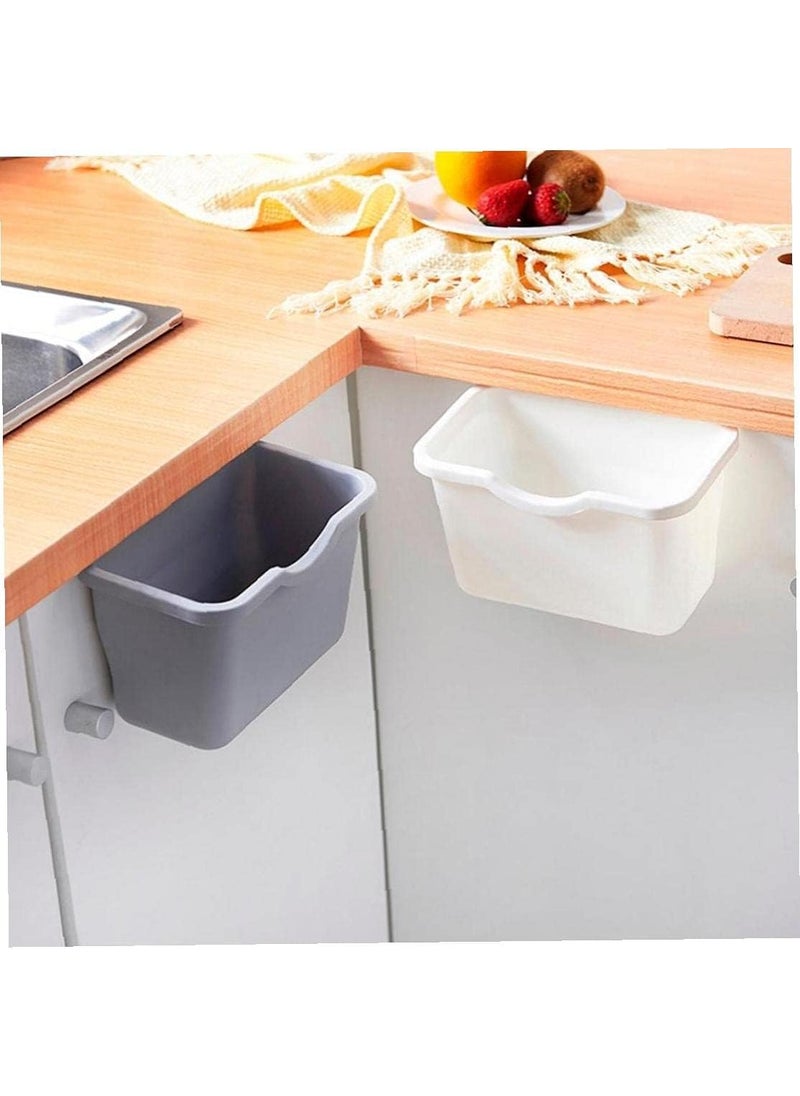 BluBasket BluBasket Plastic 2 Liter Kitchen OpenTop Compost Bin For Counter Top Under Sink Garbage Can Hanging Trash Can For Kitchen Cabinet DoorMountable Multicolor  - Image 3