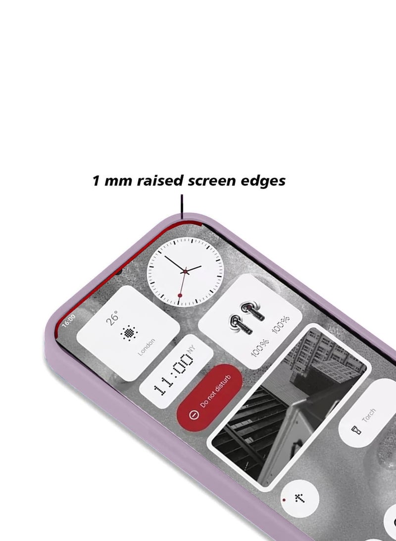 دبليو تيك Nothing Phone (2a) 5G 2024 / Nothing Phone (2a) Plus غطاء جراب سيليكون سائل - لافندر - Image 5