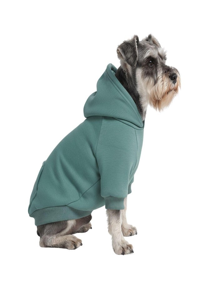 Spark Paws Dog Hoodie – Premium Dog Sweater for Small, Medium, and Large Dogs | Warm Outfits for French Bulldogs, Pitbull, Puppy, Winter Jacket Alternative - Teal - M - Image 1