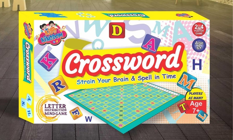 FRATELLI Board Games-Made In India-BIS approved-Economy games (CROSSWORD-BIG SIZE LETTERS & WORDS GAME - PUZZLE,INTELLIGENCE GAMES FOR ALL AGES) - Image 1
