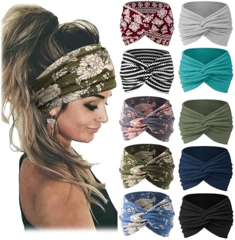 Generic Bohemian Elastic Sports Headband for Women suit #11# 