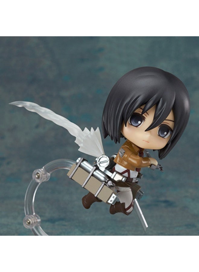 عام هجوم على تيتان ميكاسا أكرمان المنقولة استبدال الوجه دمية نموذج الديكور سطح المكتب الديكور لعبة هدية للعائلة والأصدقاء - Image 3