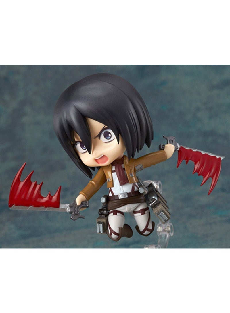 عام هجوم على تيتان ميكاسا أكرمان المنقولة استبدال الوجه دمية نموذج الديكور سطح المكتب الديكور لعبة هدية للعائلة والأصدقاء - Image 4