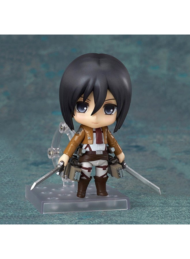 عام هجوم على تيتان ميكاسا أكرمان المنقولة استبدال الوجه دمية نموذج الديكور سطح المكتب الديكور لعبة هدية للعائلة والأصدقاء - Image 1