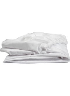 Home of linens شرشف مثبت أبيض 180x200  - Image 1