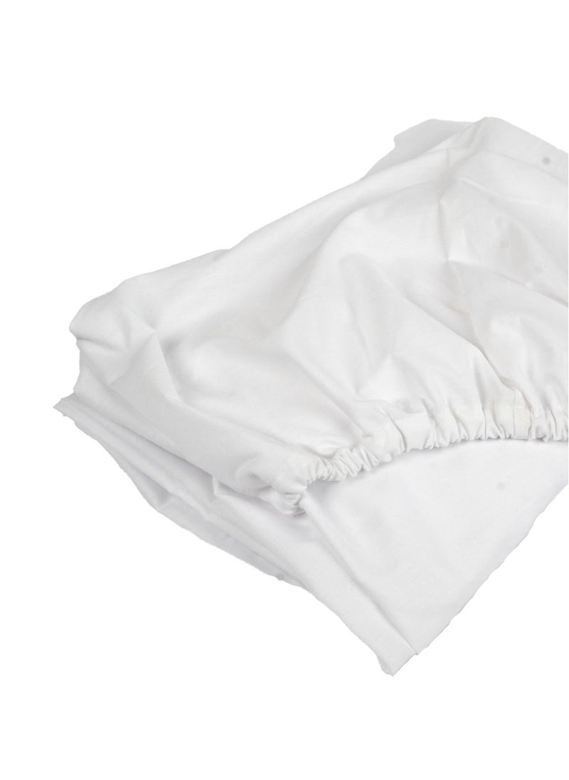Home of linens شرشف مثبت أبيض 180x200  - Image 3