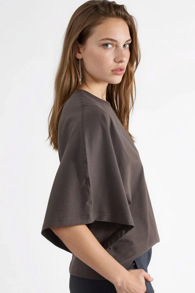 Busem BUSEM Oversized Ribbed Crew Neck T-Shirt