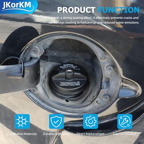 JkorkM 10504 Locking Gas Cap Fit For Toyota 1999-2002 2007-2016 Camry 1999-2004, 2010-2019 Tacoma 1999-2002 2010-2019 4Runner 1999-2004 2007-2014 2016 Avalon #77300-47020 - Image 5