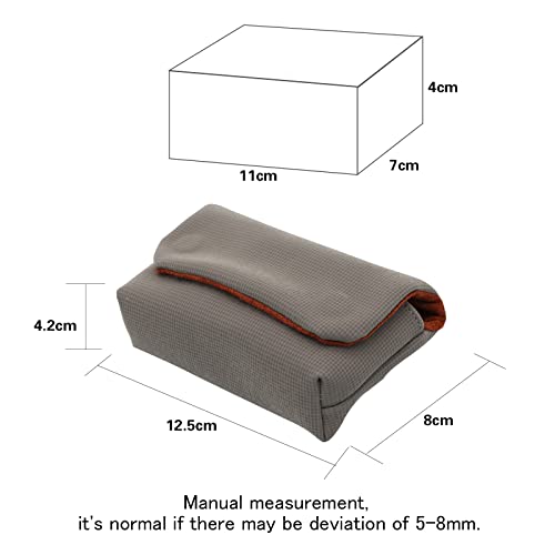 kinokoo Small Camera Storage Bag Compatible for Ricoh GR IV/III/II/Lumix ZS99/ ZS50/TS/LX Series/Canon SX720/730/740/G7X/G9X/Sony RX100 Series/ZVE10 /Olympus TG4/TG5 with Wrist Strap-Grey - Image 3