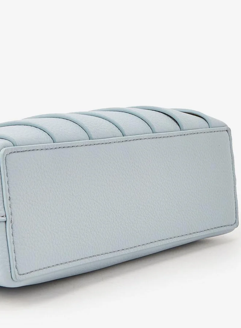 Celeste BLUE Textured Shoulder Bag With Strap Handle for Women | Best Price UAE