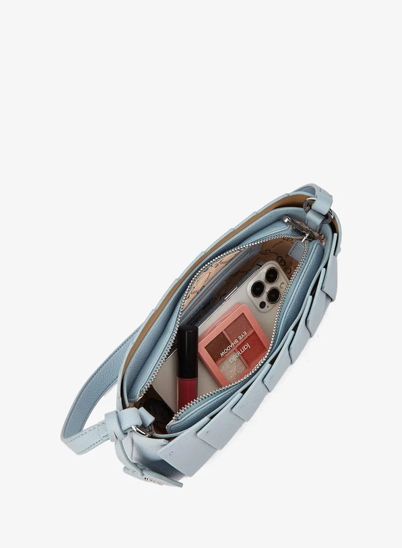 Celeste BLUE Textured Shoulder Bag With Strap Handle for Women | Best Price UAE